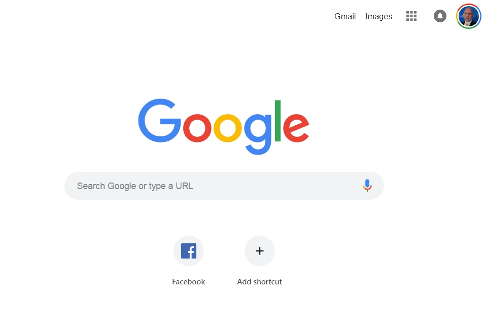 google home page rendered