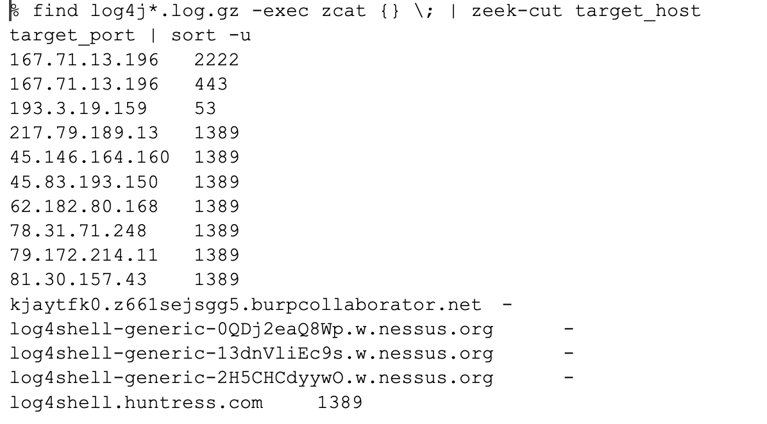 Simplifying detection of Log4Shell