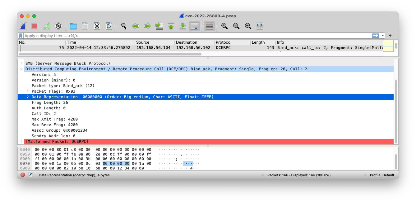 Detecting CVE202226809 DCP/RCP Exploit Corelight