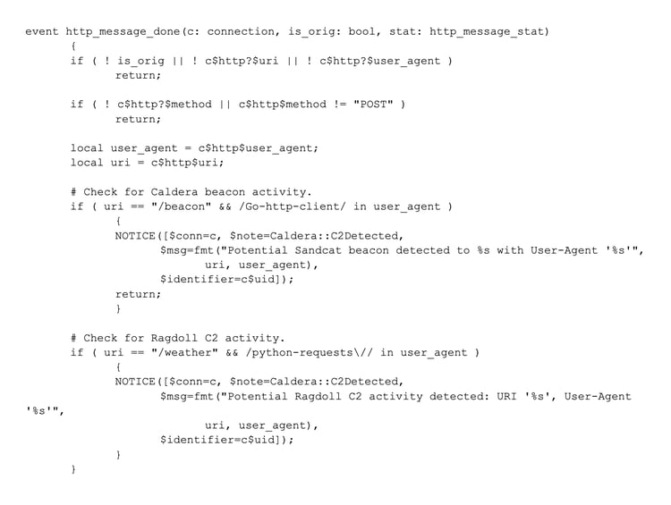 Beacon and C2 activity detection